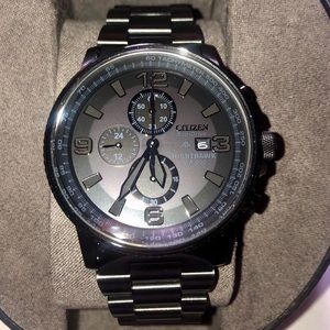 Citizen NightHawk Watch Eco Drive Mens Black